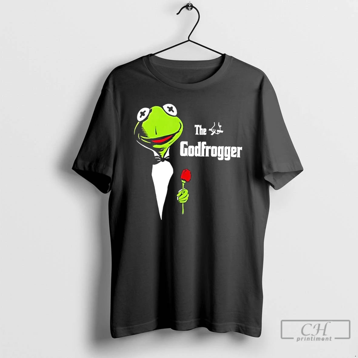 Classic The Godfrogger Funny Frog Parody Tuxedo T Shirts Hoodie Sweatshirt | PurePodTees.com