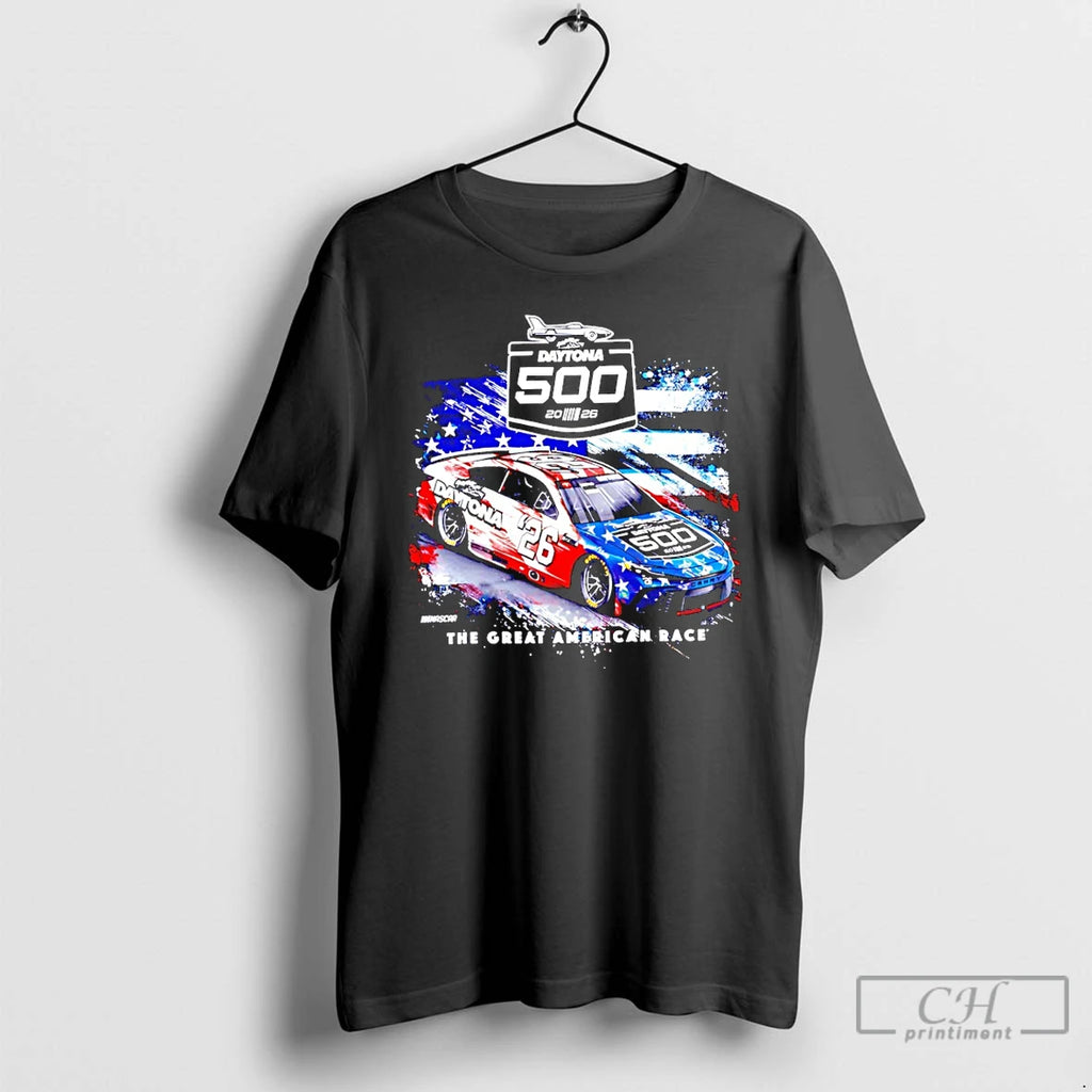 Classic The Great American Race 2026 Daytona 500 Patriotic Shirt Hoodie Sweatshirt | PurePodTees.com