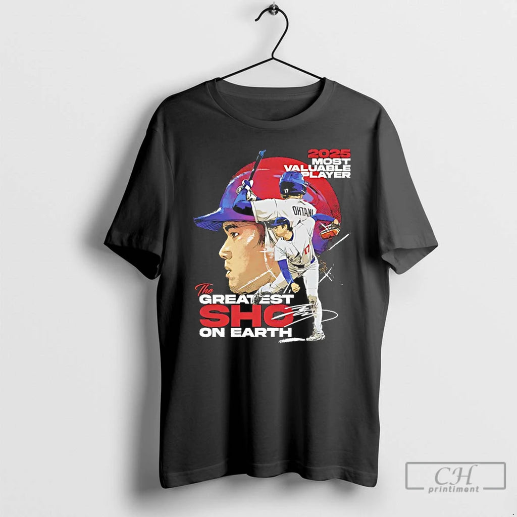 Classic The Greatest Sho On Earth Shohei Ohtani 2025 Mvp Signature Shirt Hoodie Sweatshirt | PurePodTees.com