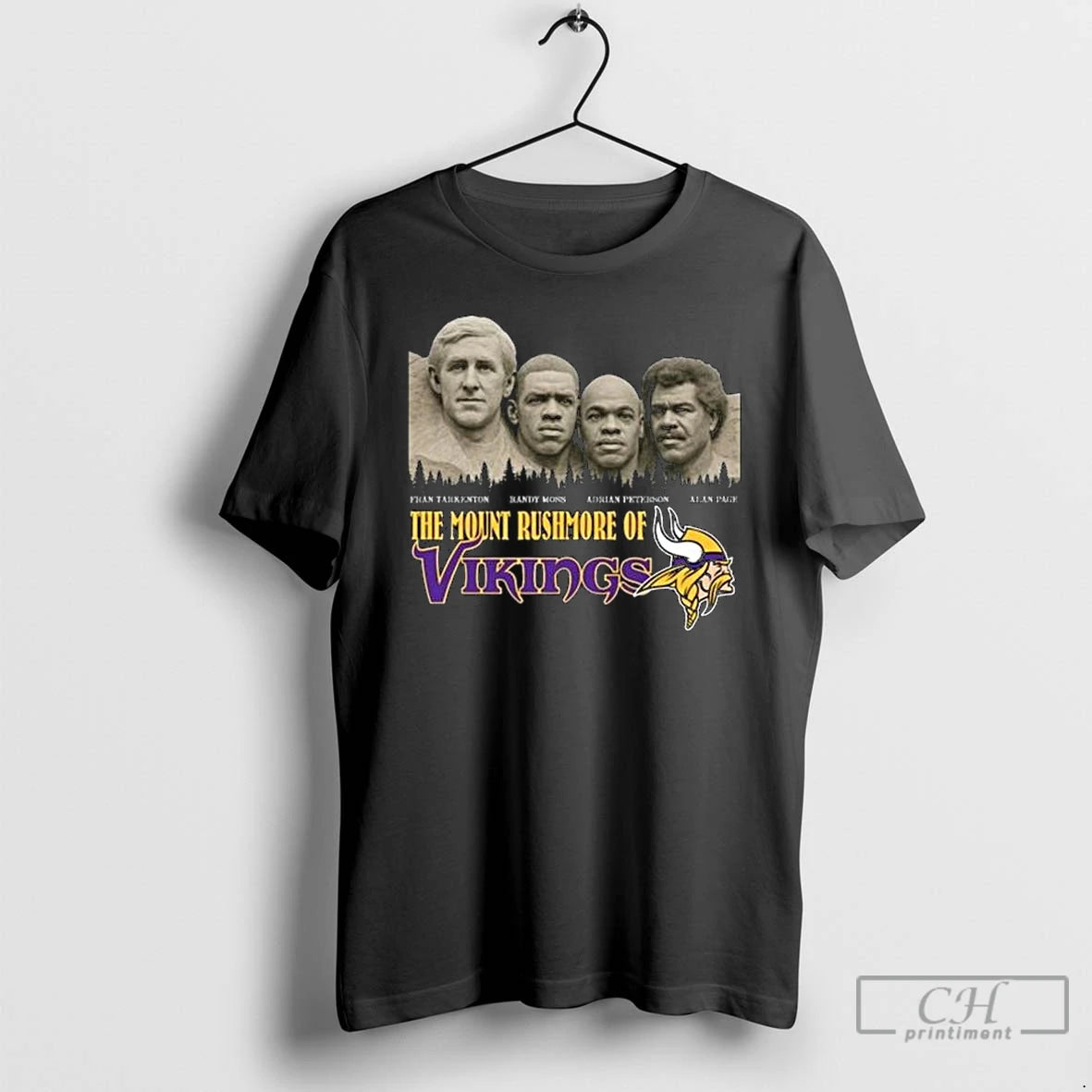 Classic The Mount Rushmore Of Minnesota Vikings Legends 2025 Long Sleve T Shirts Hoodie Sweatshirt | PurePodTees.com