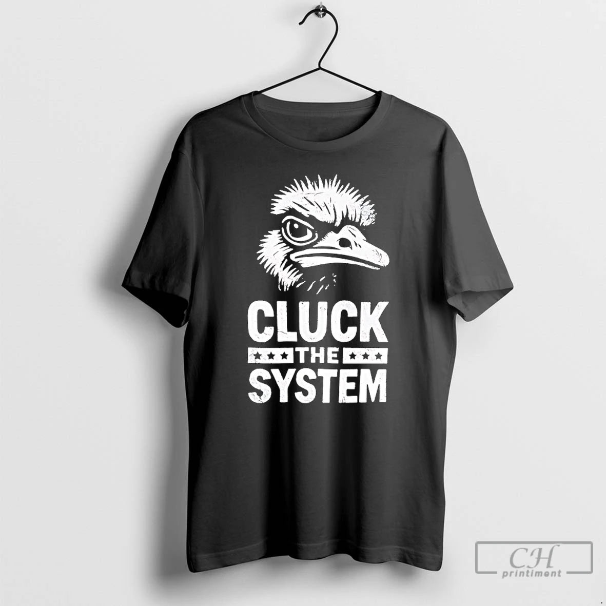 Classic The Ostrich Cluck The System Retro T Shirts Hoodie Sweatshirt | PurePodTees.com