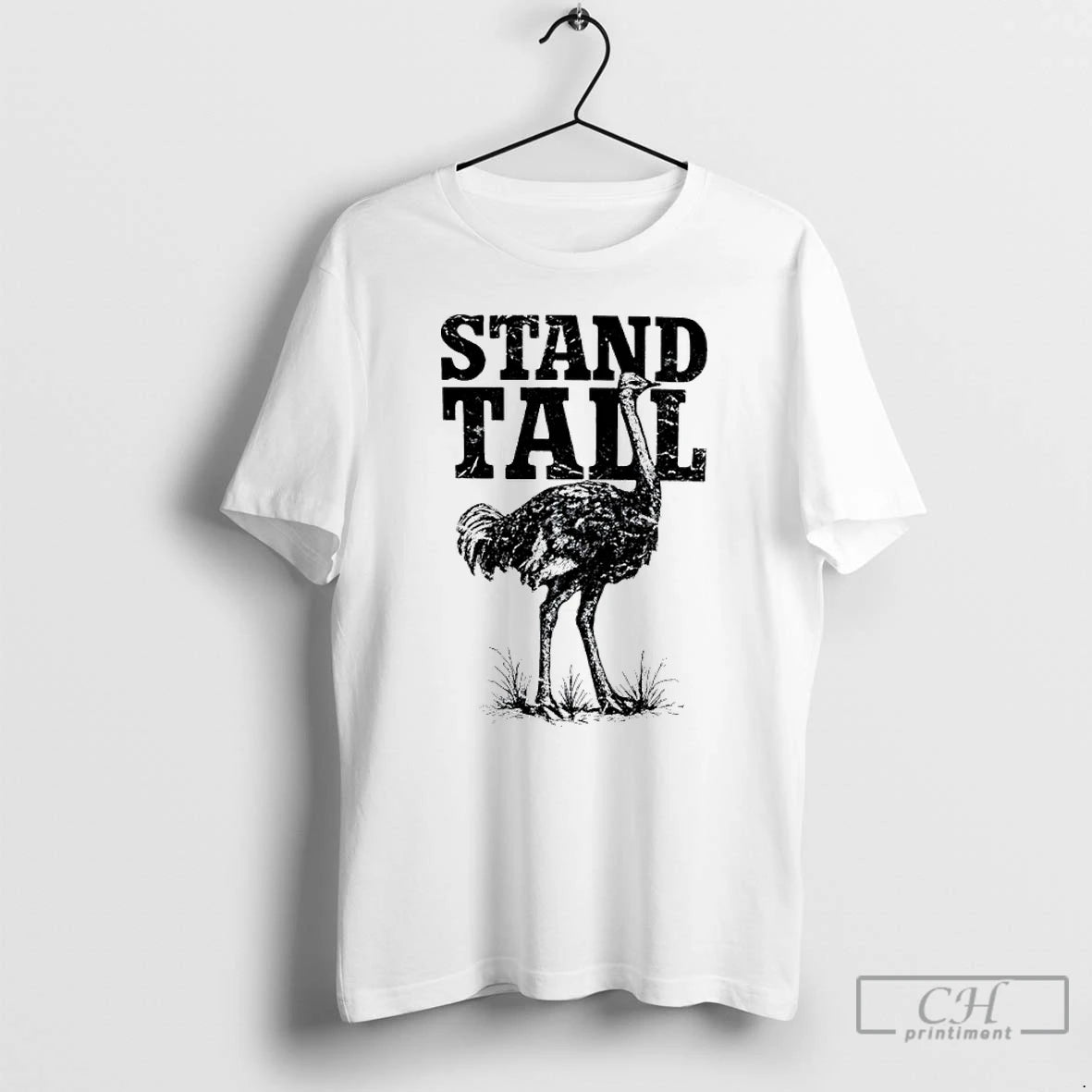 Classic The Ostrich Stand Tall Retro T Shirts Hoodie Sweatshirt | PurePodTees.com