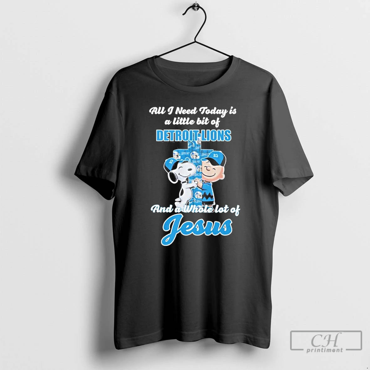 Classic The Peanuts All I Need Today Is A Little Bit Of Detroit Lions And Shirt Hoodie Sweatshirt | PurePodTees.com