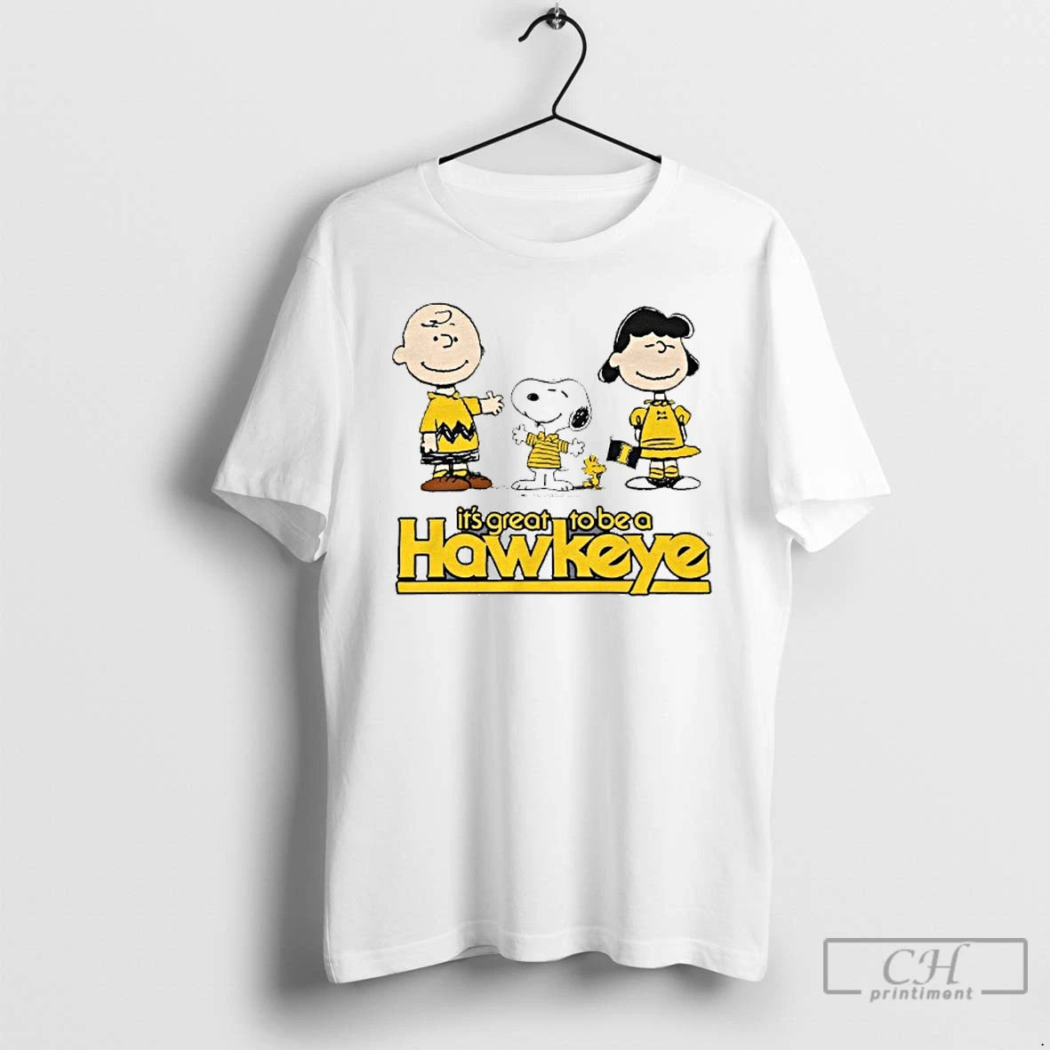 Classic The Peanuts University Of Iowa Its Great To Be A Hawkeye T Shirts Hoodie Sweatshirt | PurePodTees.com