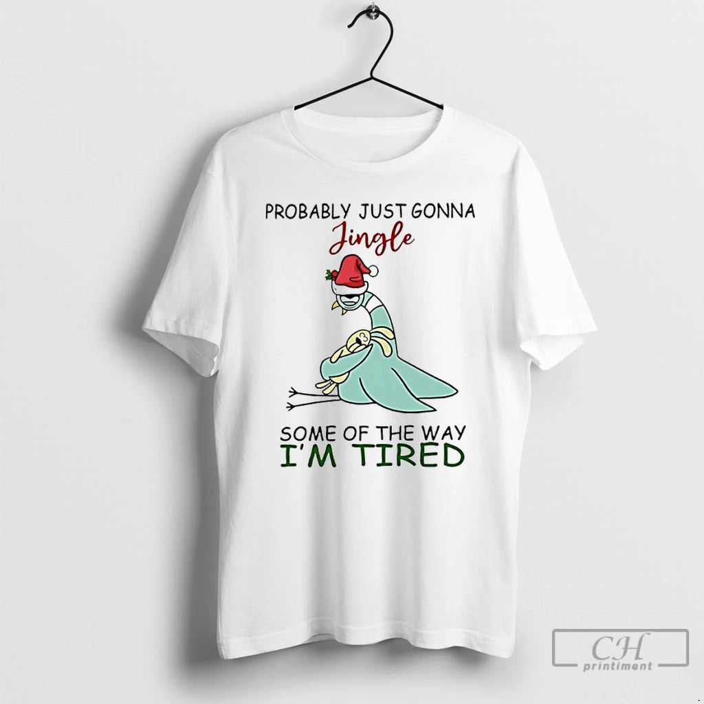 Classic The Pigeon Christmas Probably Just Gonna Jingle Some Of The Way Im Tired Shirt Hoodie Sweatshirt | PurePodTees.com