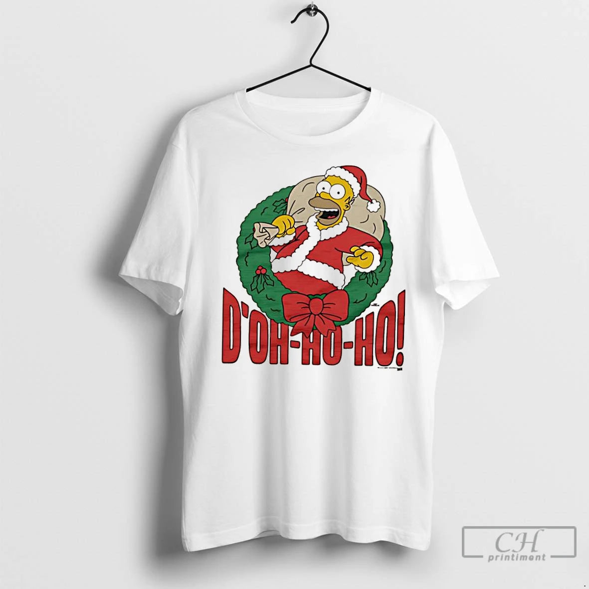 Classic The Simpsons Homer Doh Ho Ho Christmas Chaos Shirt Hoodie Sweatshirt | PurePodTees.com