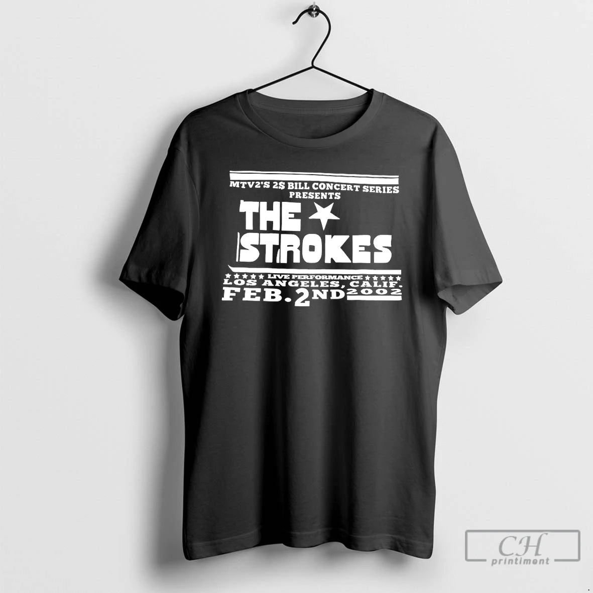 Classic The Strokes Live Performance Los Angeles California 2002 Shirt Hoodie Sweatshirt | PurePodTees.com