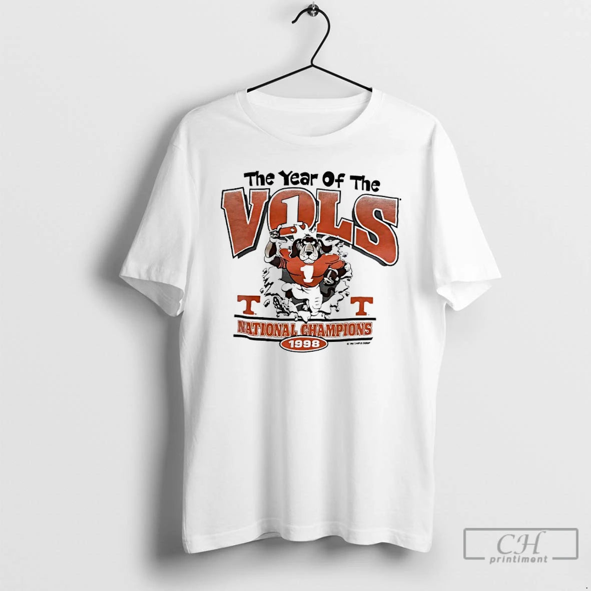 Classic The Year Of The Tennessee Vols 1998 National Champions Mascot T Shirts Hoodie Sweatshirt | PurePodTees.com
