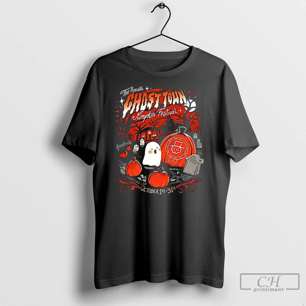 Classic The Annual Ghost Town Pumpkin Festival Halloween Shirt Hoodie Sweatshirt | PurePodTees.com