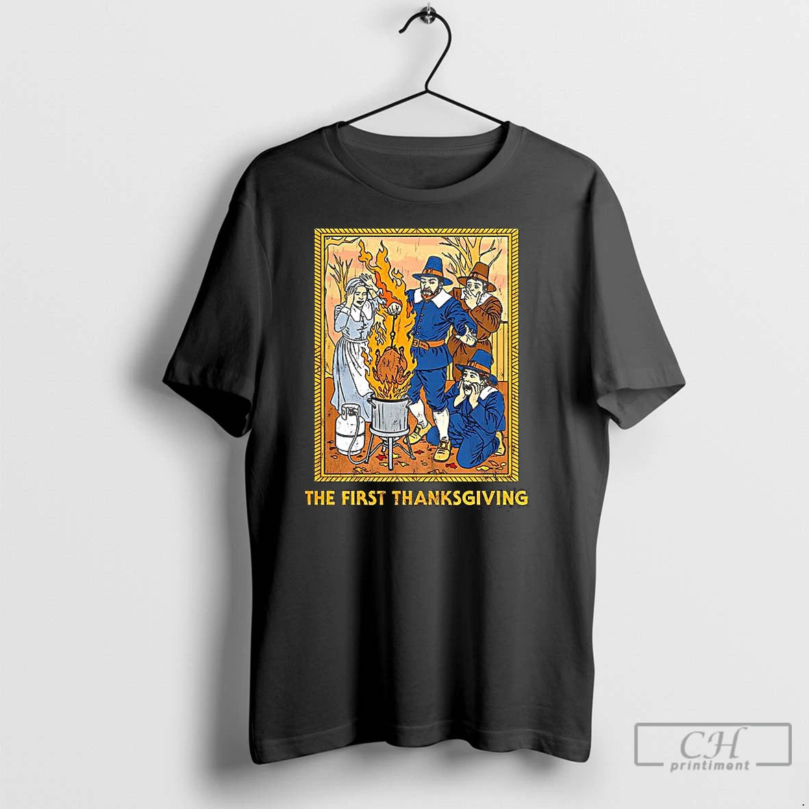 Classic The First Thanksgiving Pilgrims Shirt Hoodie Sweatshirt | PurePodTees.com