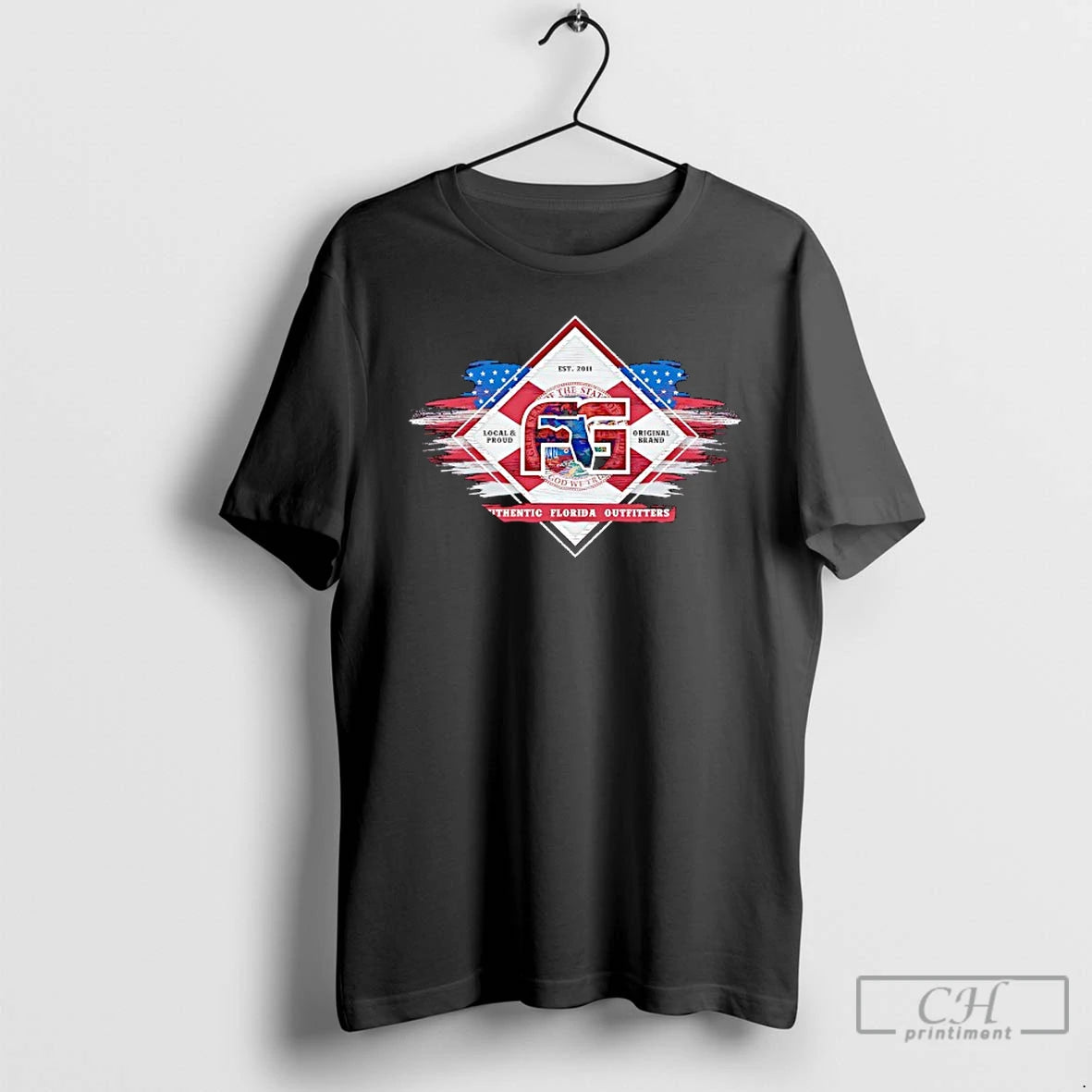 Classic The State Local And Proud Brand God We Tre Authentic Florida Outfitters Est 2011 Shirt Hoodie Sweatshirt