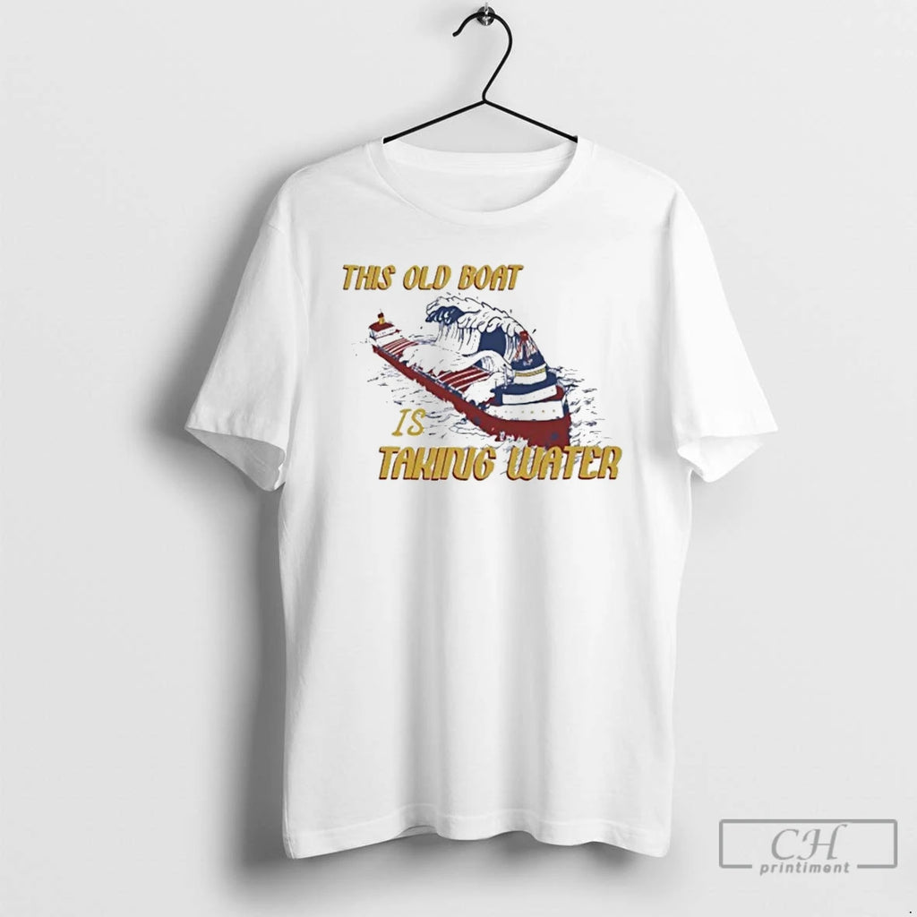 Classic This Boat Is Taking Water Edmund Fitzgerald Shirt Hoodie Sweatshirt | PurePodTees.com