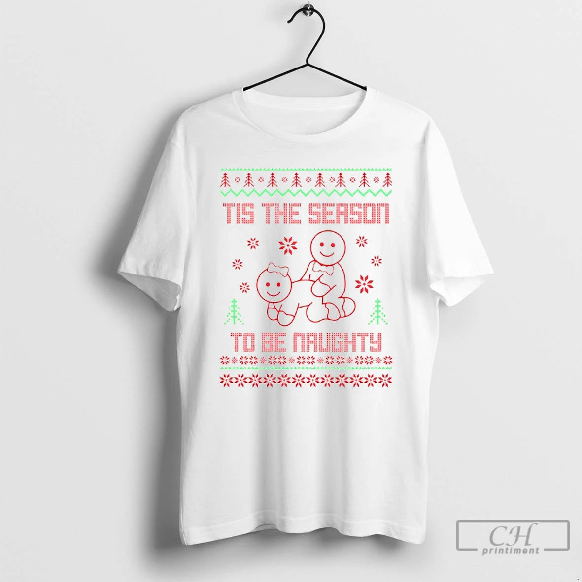 Classic Tis The Season To Be Naughty Christmas Shirt Hoodie Sweatshirt | PurePodTees.com