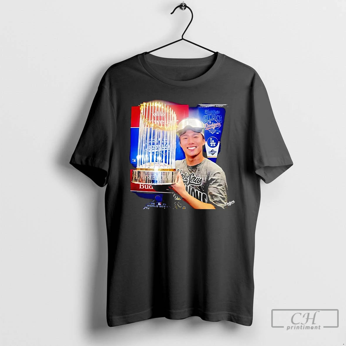 Classic Tokugawa Yoshinobu Celebration 2025 Dodgers Champions Trophy T Shirts Hoodie Sweatshirt | PurePodTees.com
