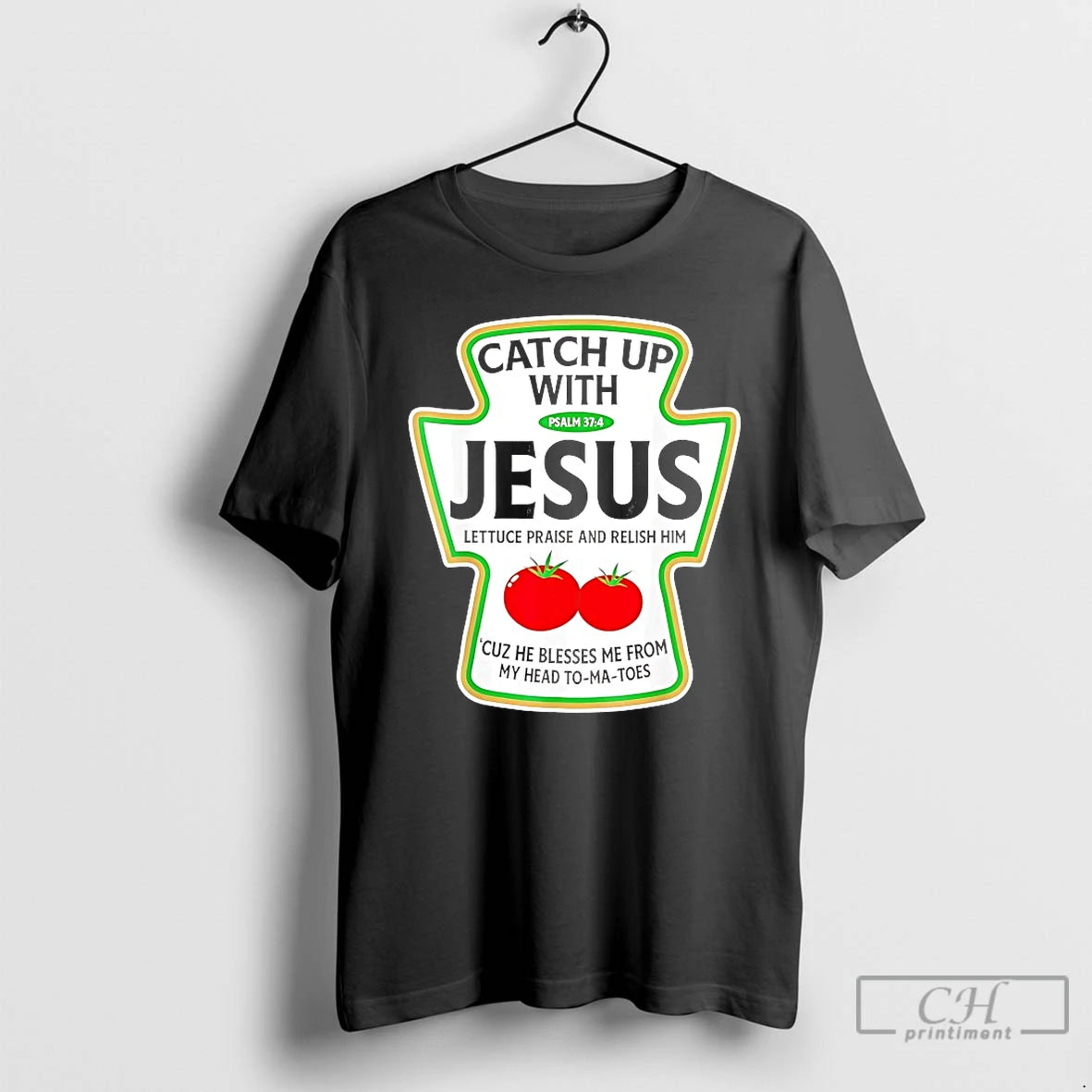 Classic Tomato Catch Up With Jesus T Shirts Hoodie Sweatshirt | PurePodTees.com