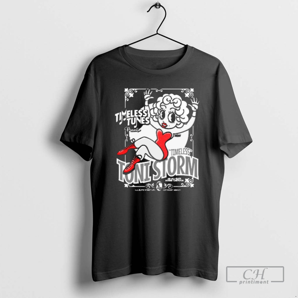 Classic Toni Storm Timeless Tunes An All Elite Sound Cartoon Aew 2025 Fanart Shirt Sweater