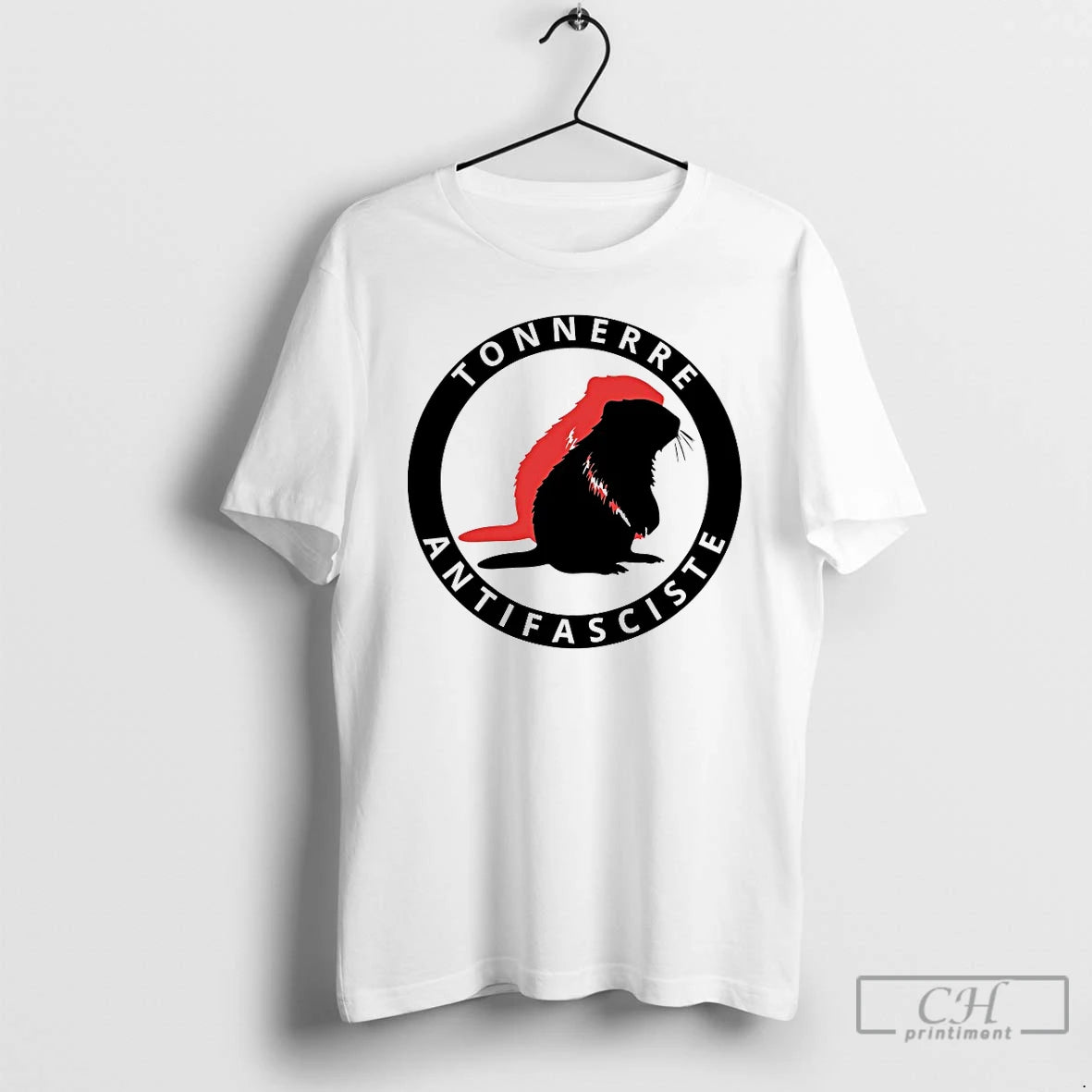 Classic Tonnerre Antifasciste Logo Shirt Hoodie Sweatshirt | PurePodTees.com