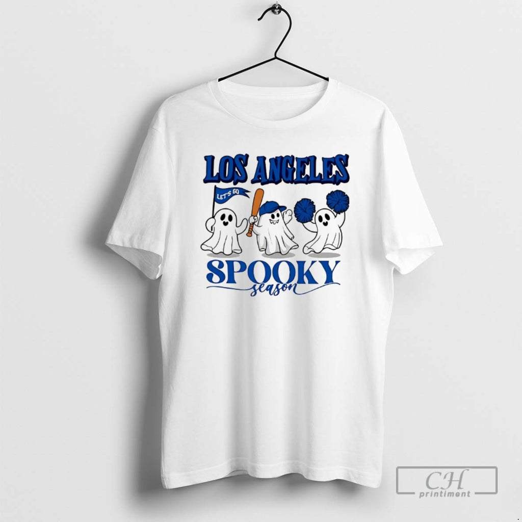 Classic Top Los Angeles Baseball Blue Team Spooky Season Cute Shirt Sweater
