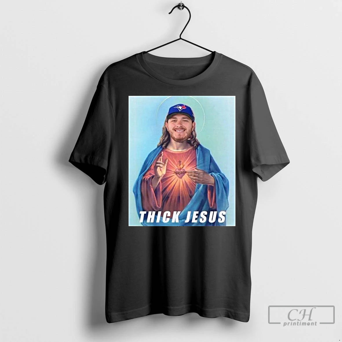 Classic Toronto Alejandro Kirk Thick Jesus Meme Long Sleve Shirt Hoodie Sweatshirt | PurePodTees.com