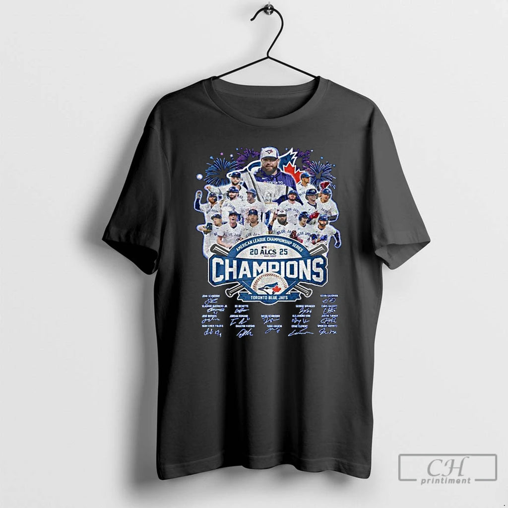 Classic Toronto Blue Jays 2025 Road To World Series Champions Mlb Signatures T Shirts Hoodie Sweatshirt | PurePodTees.com