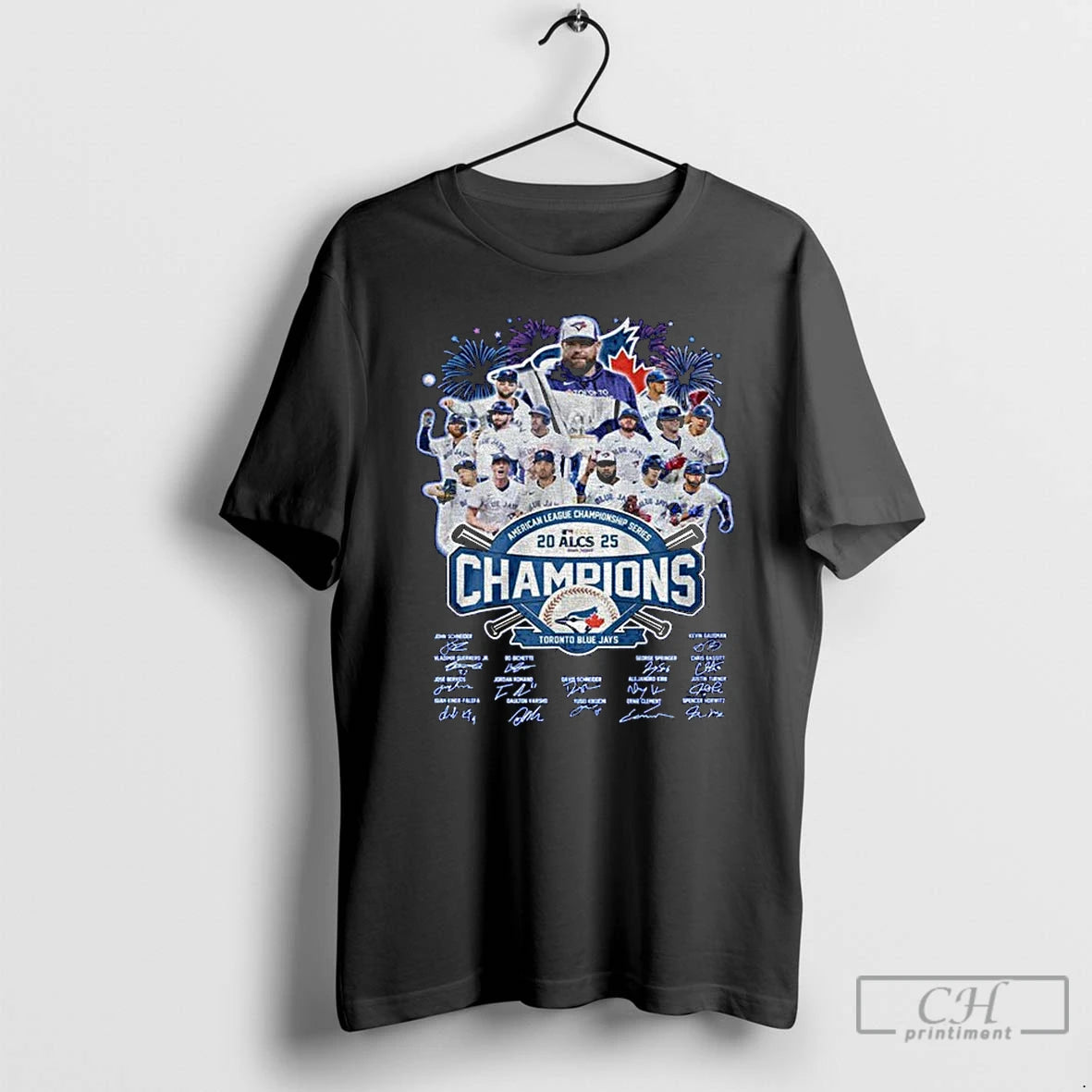 Classic Toronto Blue Jays 2025 Road To World Series Champions Mlb Signatures T Shirts Hoodie Sweatshirt | PurePodTees.com
