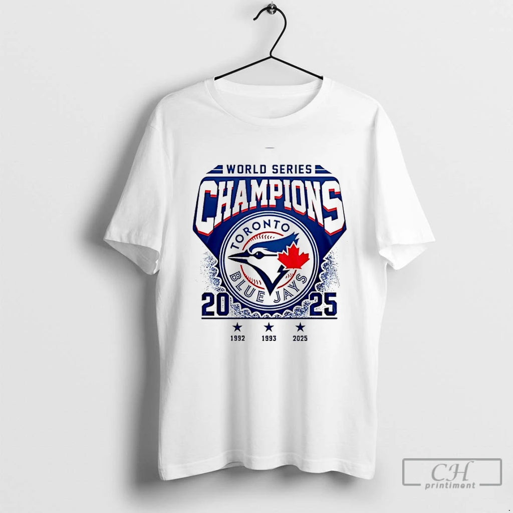 Classic Toronto Blue Jays 2025 World Series Champions 3 Time 92 93 25 T Shirts Hoodie Sweatshirt | PurePodTees.com