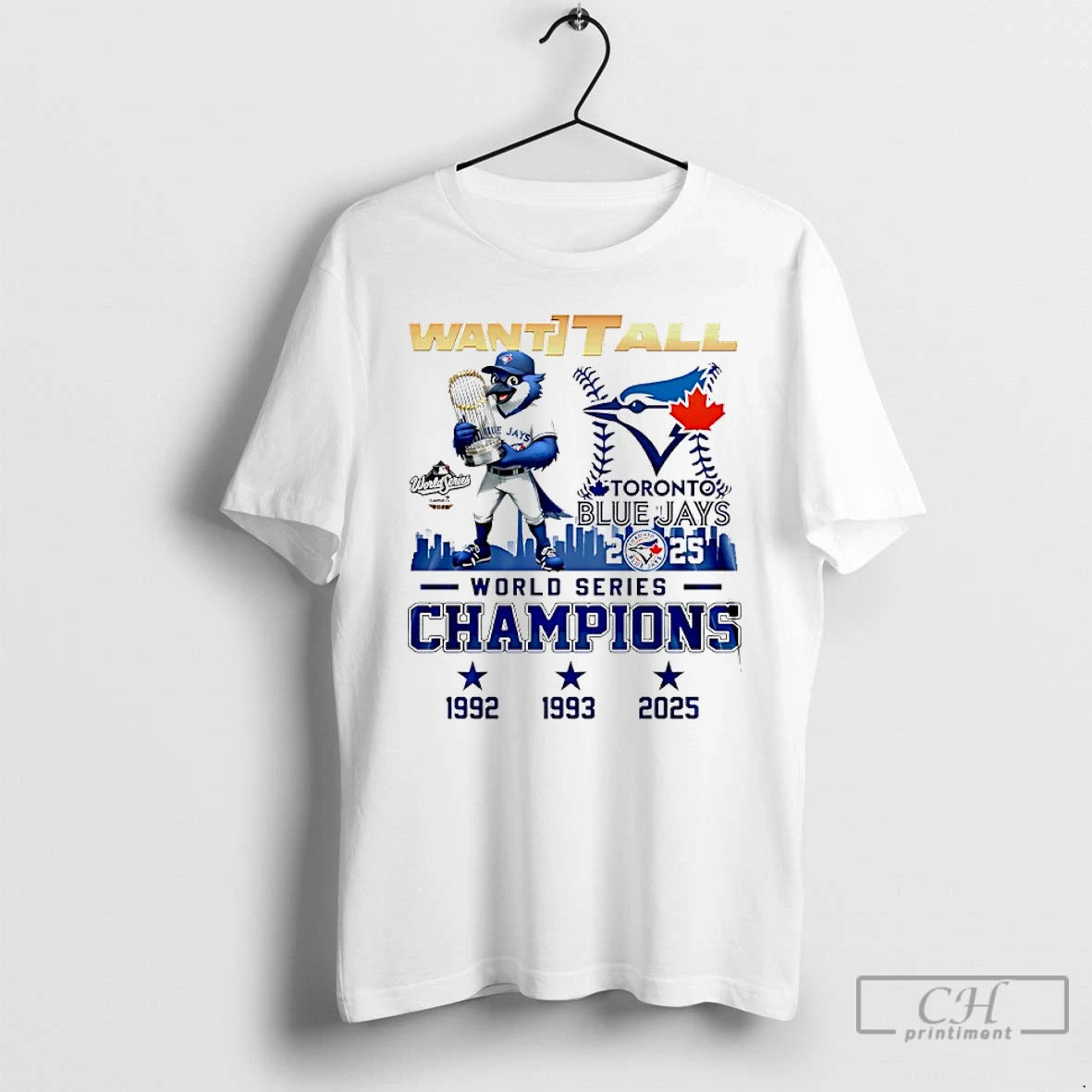 Classic Toronto Blue Jays 2025 World Series Champions Want It All T Shirts Hoodie Sweatshirt | PurePodTees.com