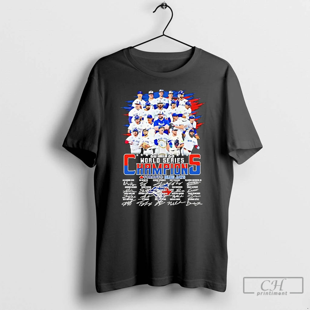 Classic Toronto Blue Jays 2025 World Series Champions Autographed T Shirts Hoodie Sweatshirt | PurePodTees.com