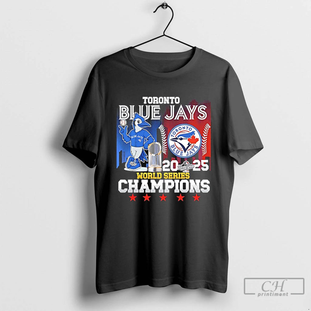 Classic Toronto Blue Jays 2025 World Series Champions Mascot Trophies T Shirts Hoodie Sweatshirt | PurePodTees.com