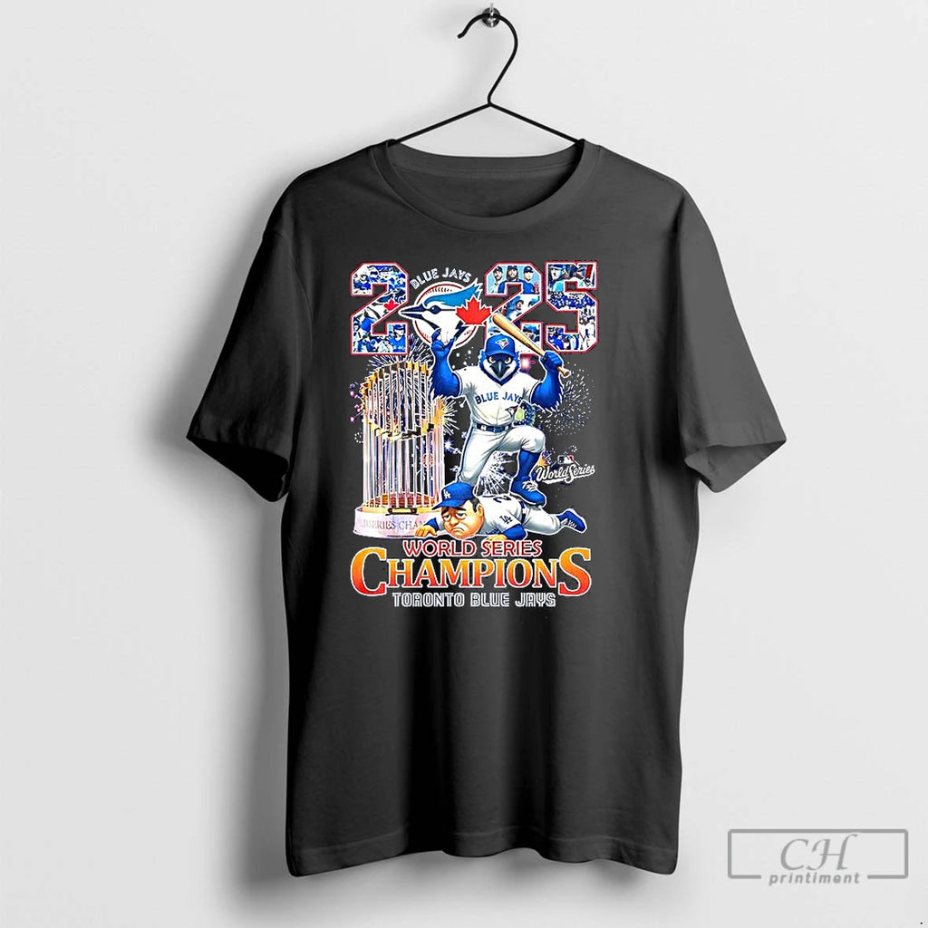 Classic Toronto Blue Jays 2025 World Series Champions Trophy Firework Shirt Hoodie Sweatshirt | PurePodTees.com