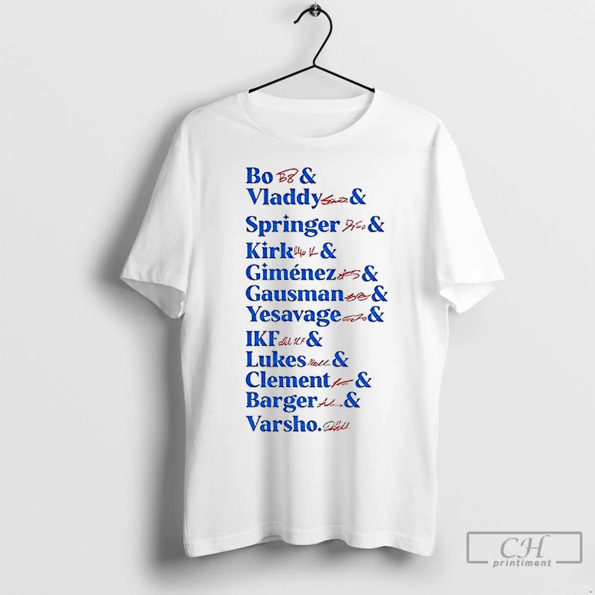 Classic Toronto Blue Jays All Team Bo Vladdy Springer Kirk Gimenez Gausman Yesavage Mlb Baseball Shirt Hoodie Sweatshirt