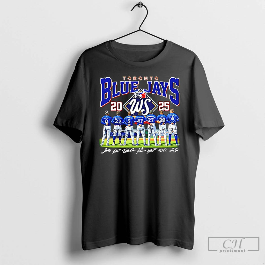 Classic Toronto Blue Jays Ws 2025 American League Champions Signatures T Shirts Hoodie Sweatshirt | PurePodTees.com