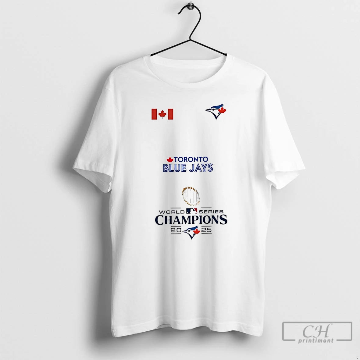 Classic Toronto Blue Jays World Series Champions 2025 Mashup Canada Flag T Shirts Hoodie Sweatshirt | PurePodTees.com