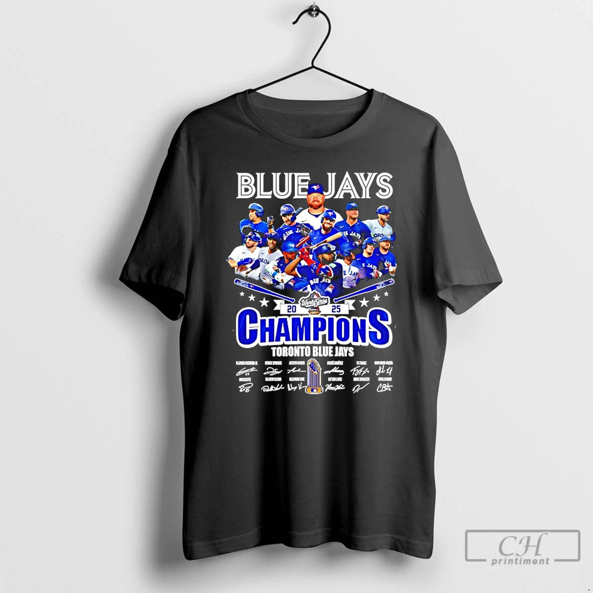Classic Toronto Blue Jays World Series Champions 2025 Signatures T Shirts Hoodie Sweatshirt | PurePodTees.com