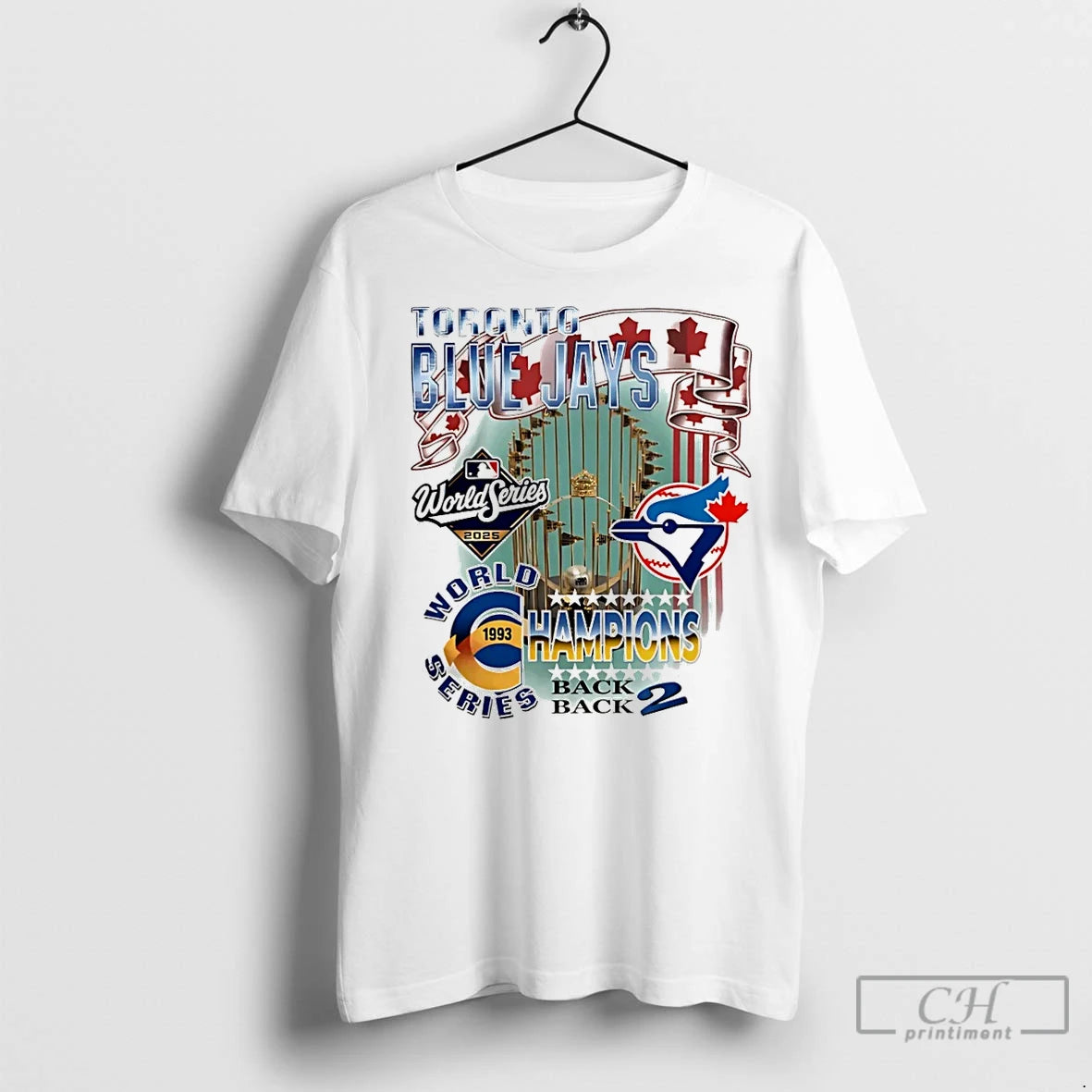 Classic Toronto Blue Jays World Series Champions Back To Back 1993 2025 Christmas Shirt Hoodie Sweatshirt | PurePodTees.com