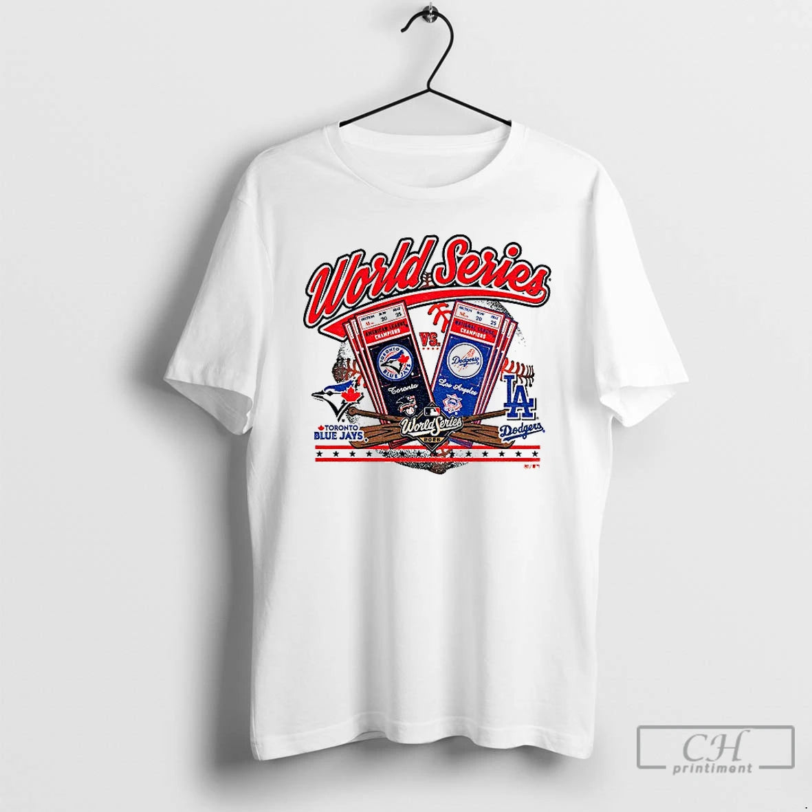 Classic Toronto Blue Jays Vs Los Angeles Dodgers World Series 2025 Mlb Baseball T Shirts Hoodie Sweatshirt | PurePodTees.com