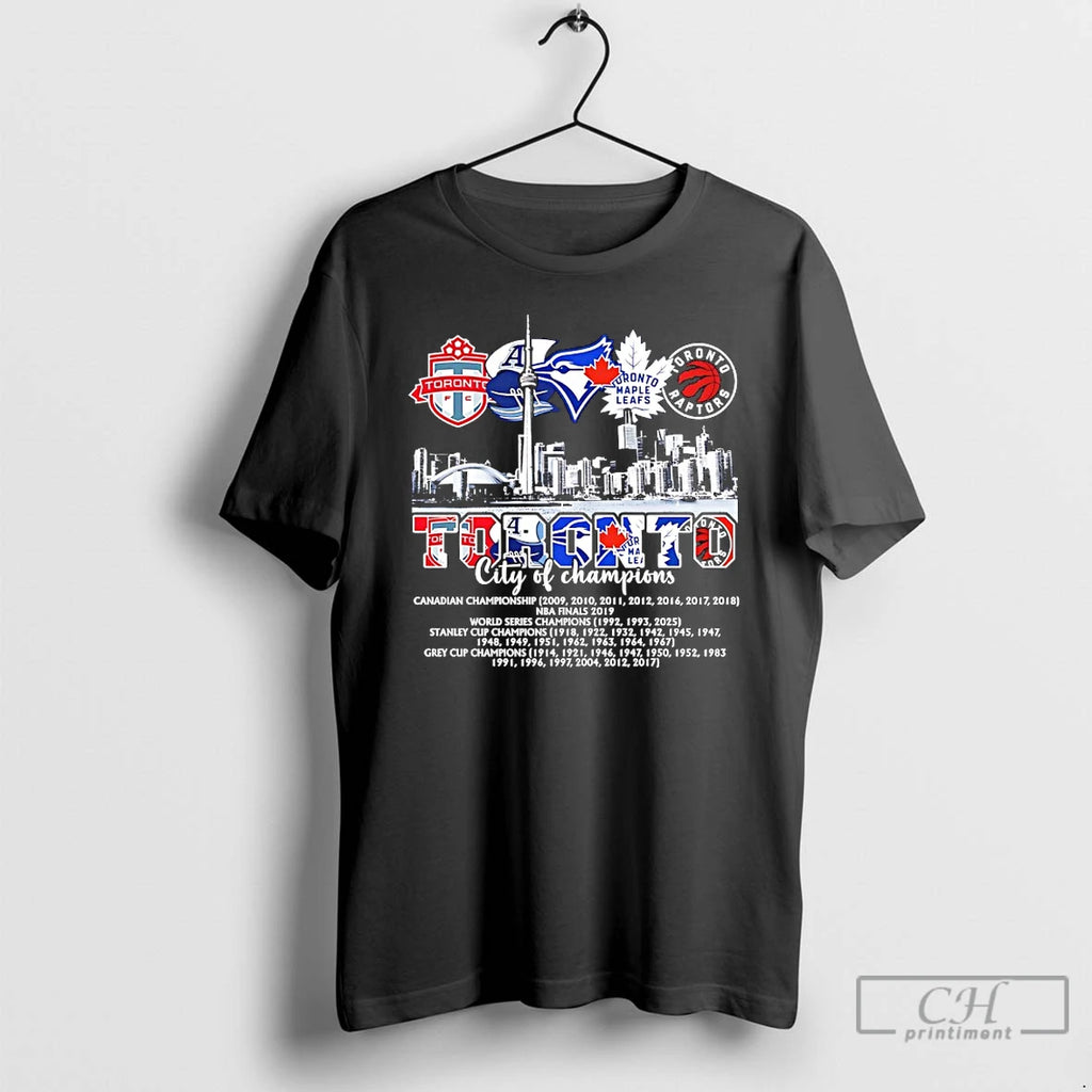Classic Toronto City Champions Graphic T Shirts Hoodie Sweatshirt | PurePodTees.com