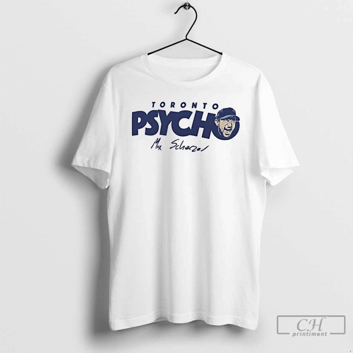 Classic Toronto Psycho Max Scherzer Toronto Blue Jays World Series Signature T Shirts Hoodie Sweatshirt | PurePodTees.com