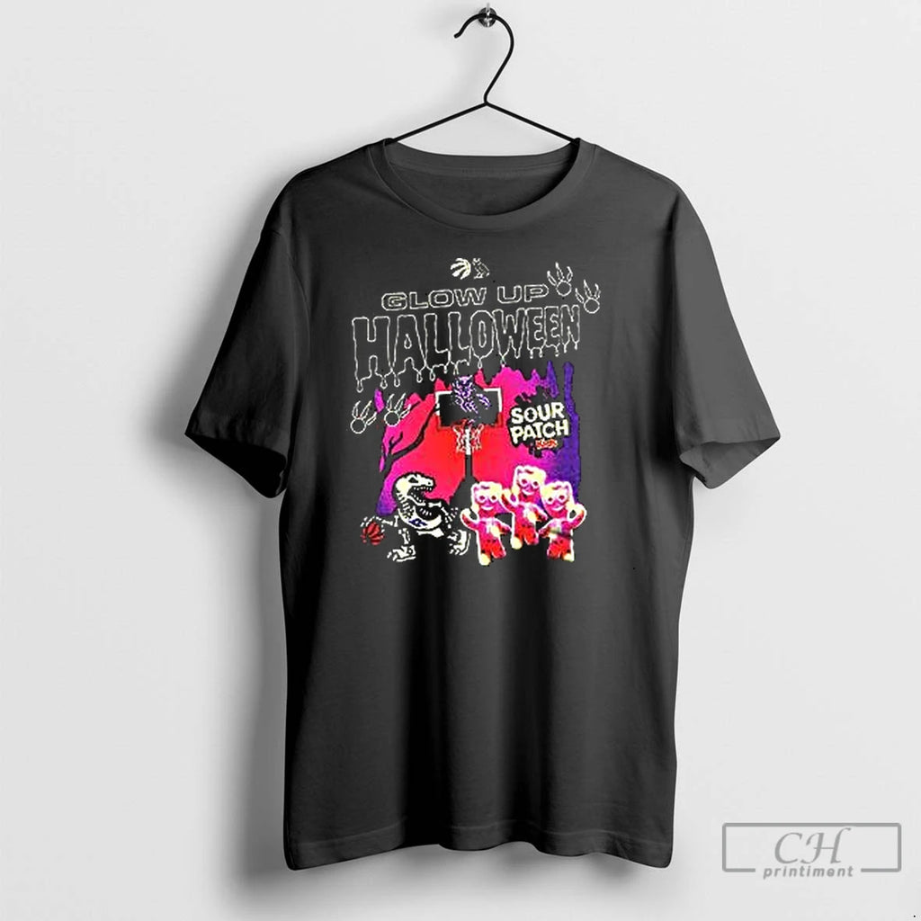 Classic Toronto Raptors Glow Up Halloween Shirt Hoodie Sweatshirt | PurePodTees.com
