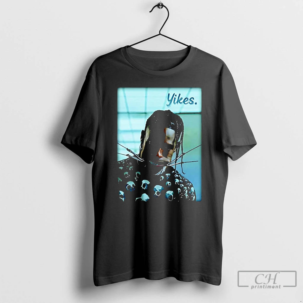 Classic Travis Scott Yikes Portrait T Shirts Hoodie Sweatshirt | PurePodTees.com