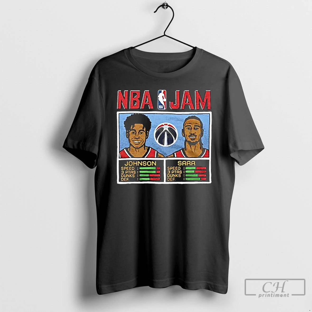 Classic Tre Johnson And Alex Sarr Washington Wizards Nba Jam Long Sleve T Shirts Hoodie Sweatshirt | PurePodTees.com