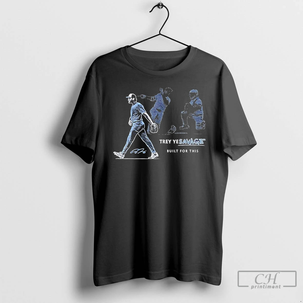 Classic Trey Yesavage Built For This Toronto Blue Jays Autographed T Shirts Hoodie Sweatshirt | PurePodTees.com