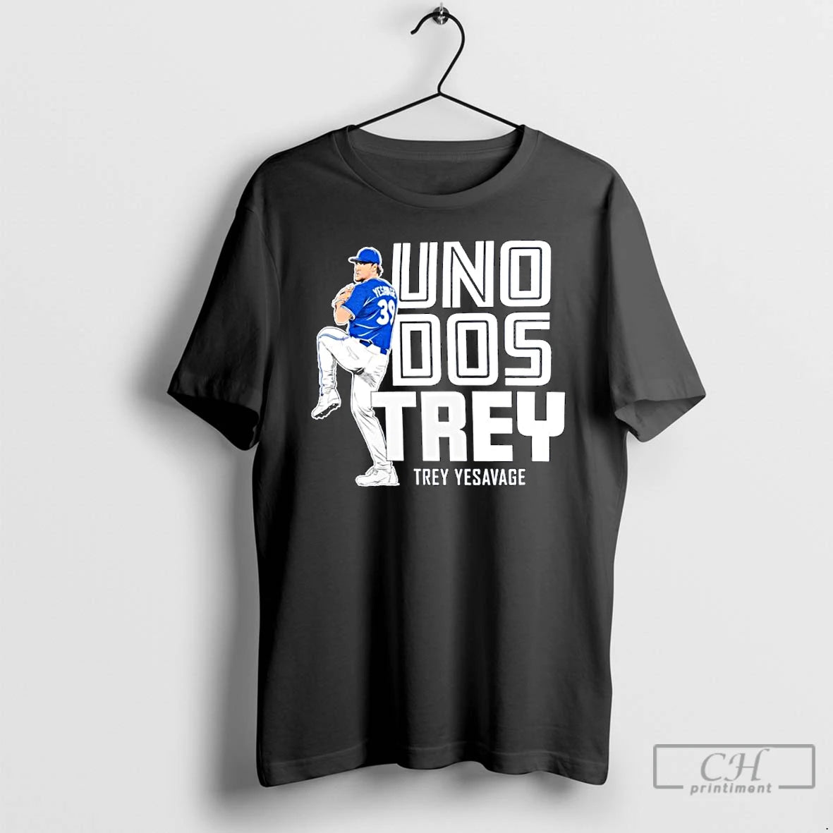 Classic Trey Yesavage Toronto Blue Jays Mlb Uno Dos Trey Ornaments T Shirts Hoodie Sweatshirt | PurePodTees.com