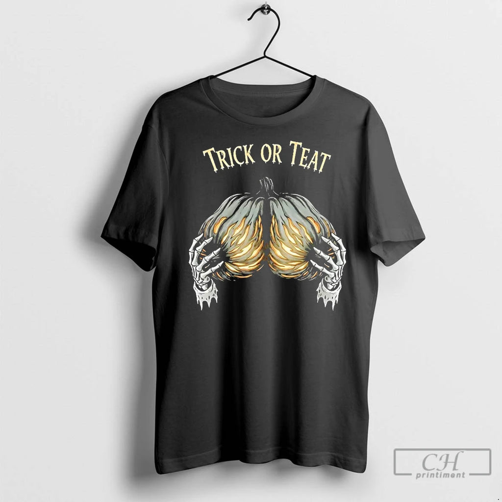 Classic Trick Or Teat Pumpkin Halloween