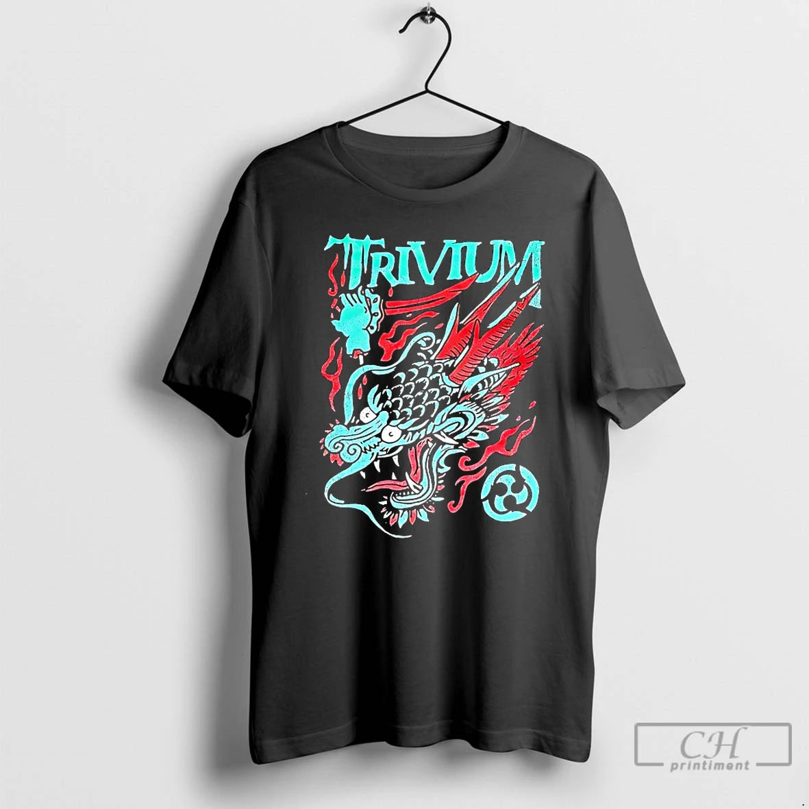 Classic Trivium Screaming Dragon Shirt Hoodie Sweatshirt | PurePodTees.com