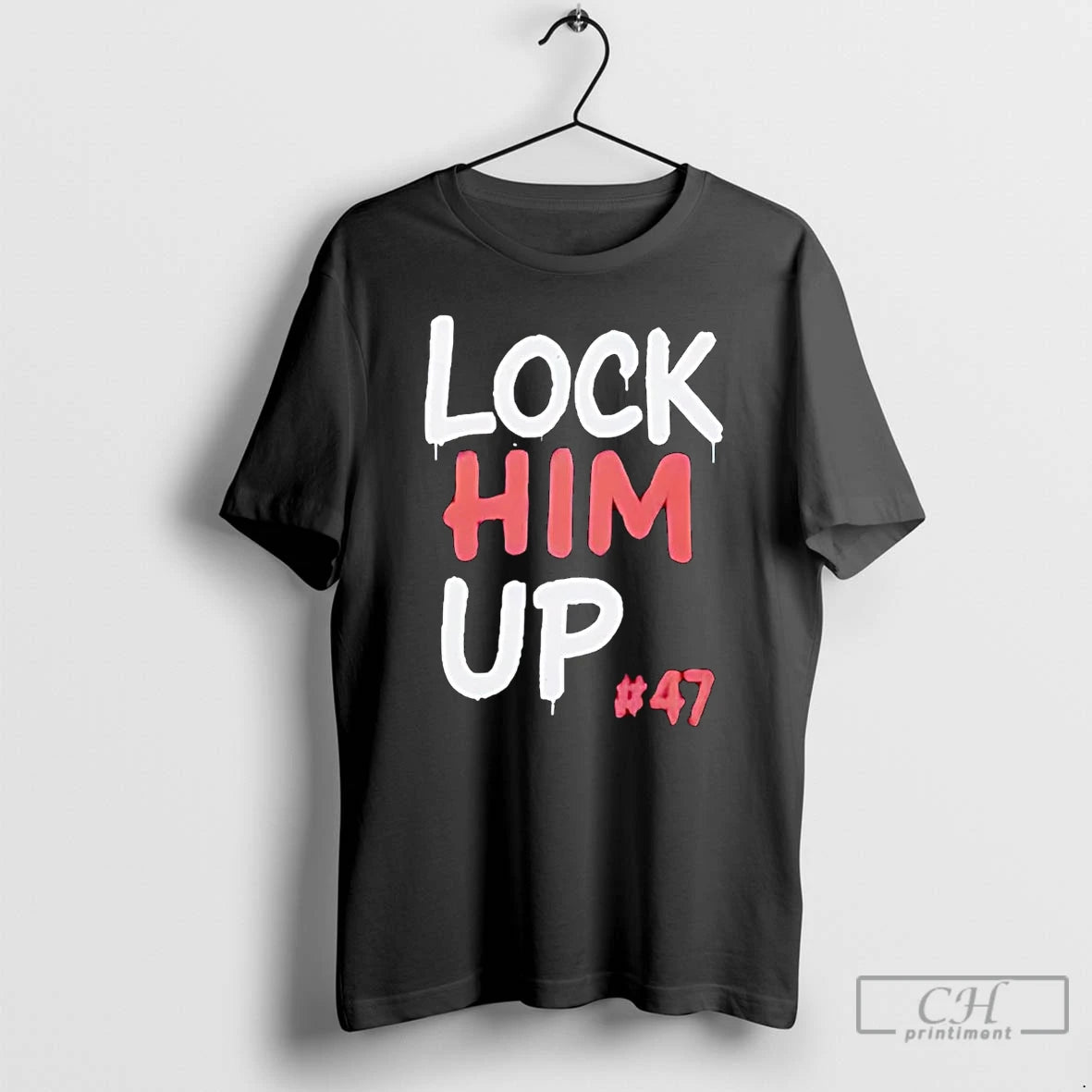 Classic Trump For Prison Lock Him Up 47 Shirt Hoodie Sweatshirt | PurePodTees.com