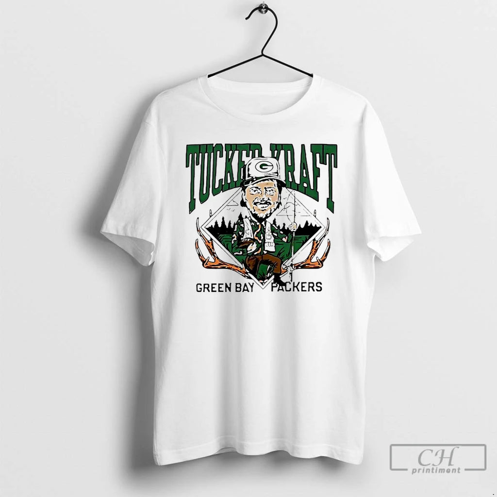 Classic Tucker Kraft Gone Hunting Green Bay Packers T Shirts Hoodie Sweatshirt | PurePodTees.com