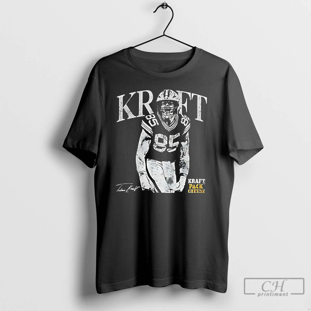 Classic Tucker Kraft Green Bay Packers Kraft Pack Cheese Signature T Shirts Hoodie Sweatshirt | PurePodTees.com