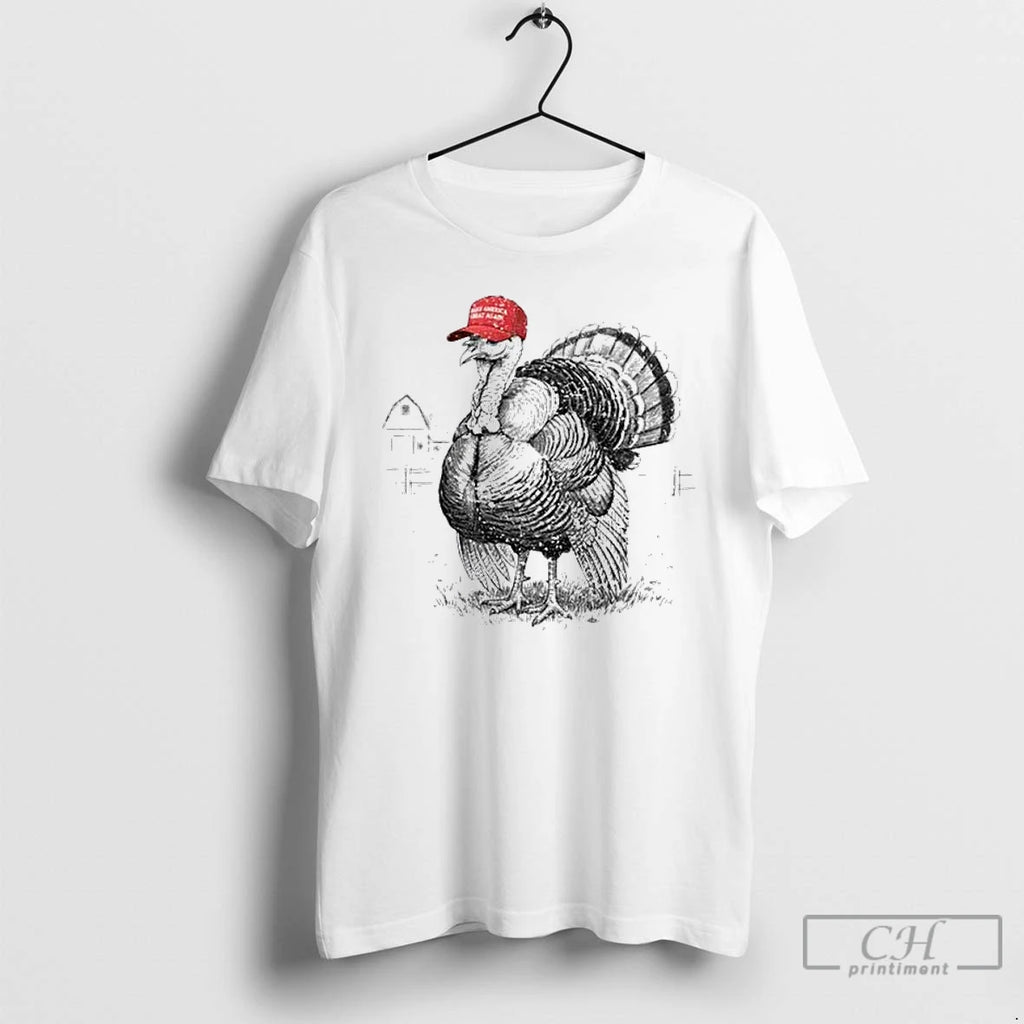 Classic Turkey Maga Hat Make Thanksgiving Great Again Trump Thanksgiving Shirt Hoodie Sweatshirt | PurePodTees.com