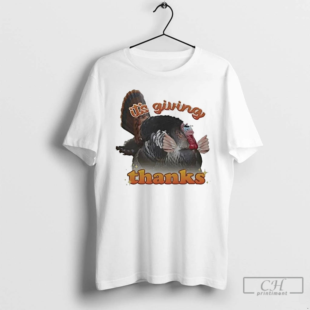 Classic Turkey Thanksgiving Its Giving Thanks Graphic T Shirts Hoodie Sweatshirt | PurePodTees.com